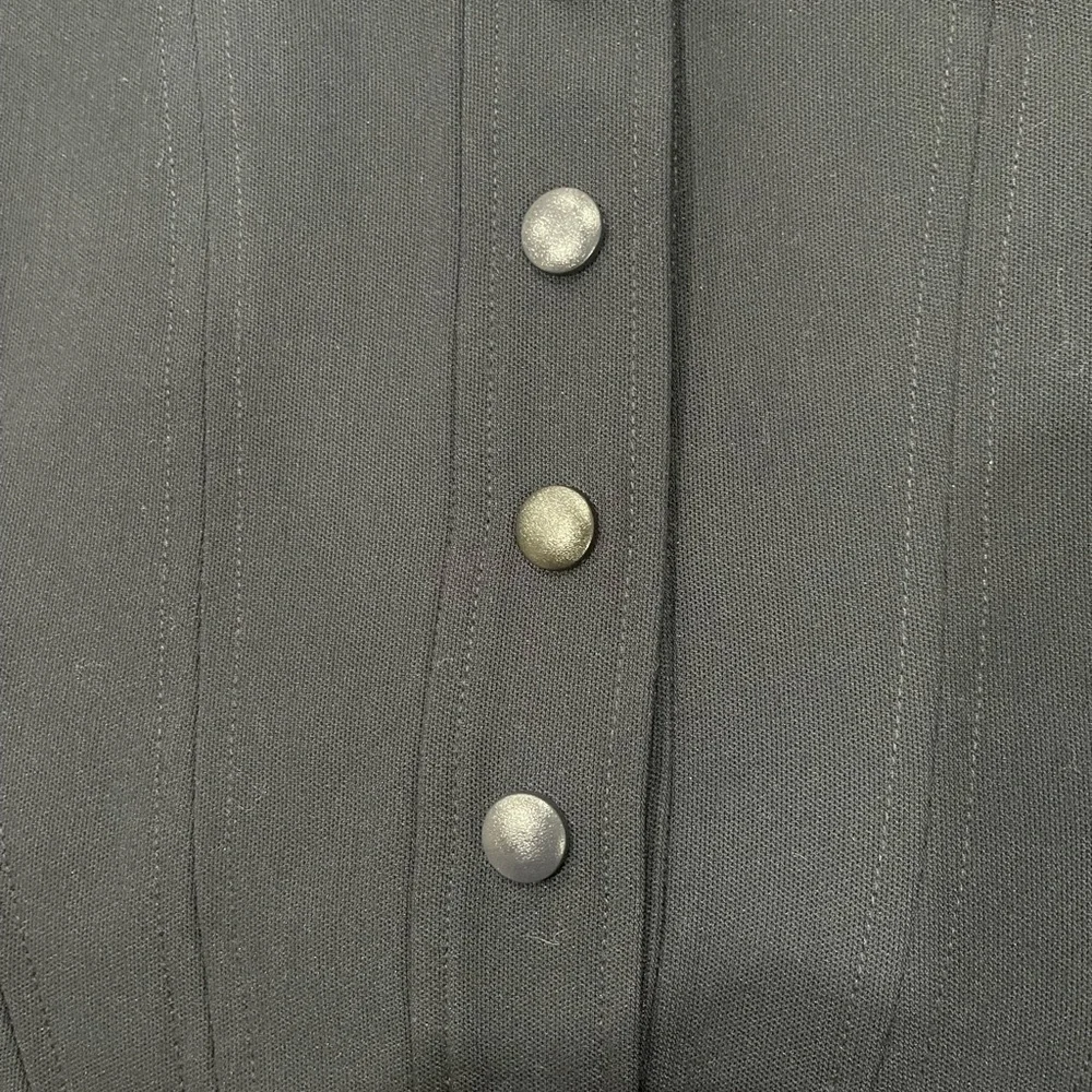 WAYF crop top navy blue Cora Snap front button top corset Dollskill free people - Picture 9 of 15